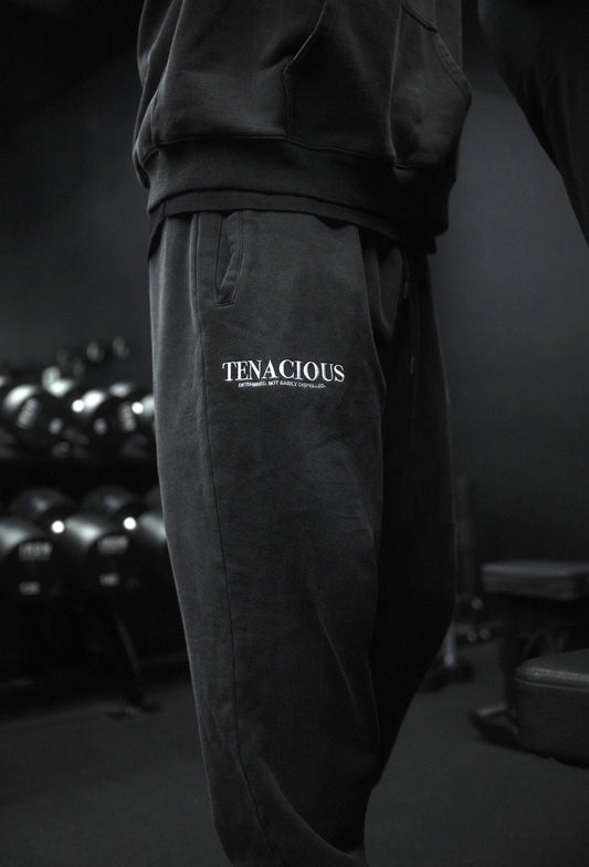 Premium Black Acid Washed Sweatpants